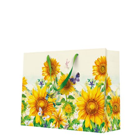Dárková taška horizontal 33,5x26,5x13 cm Wild Sunflowers