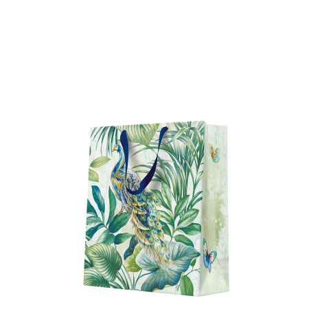 Dárková taška medium 20x25x10 cm Peacock