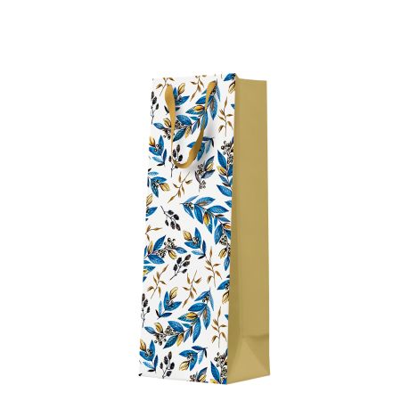 Dárková taška na láhev 12x10x37 cm Blossoming branches