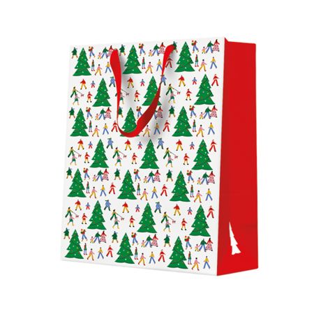 Dárková taška vánoční 20x25x10 cm Christmas Hustle