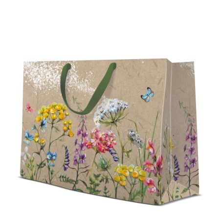 Dárková taška velká - Meadow Flowers 33,5x13x26,5 cm