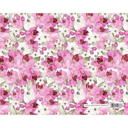 Dárkový balicí papír GARDEN 70x100 cm - orchidej