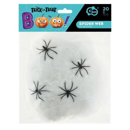 Dekorace Halloween - pavučina bílá 20 g