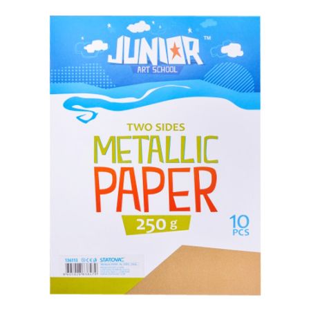 Dekorační papír A4 zlatý metallic 250 g, sada 10 ks