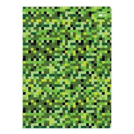 Deska s gumičkou Happy Color 24 x 31 cm (A4) karton - Pixi zelená