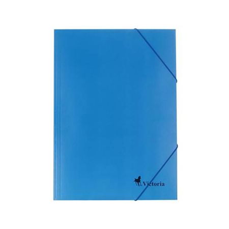Deska s gumičkou, kartonová A4, VICTORIA, modrá