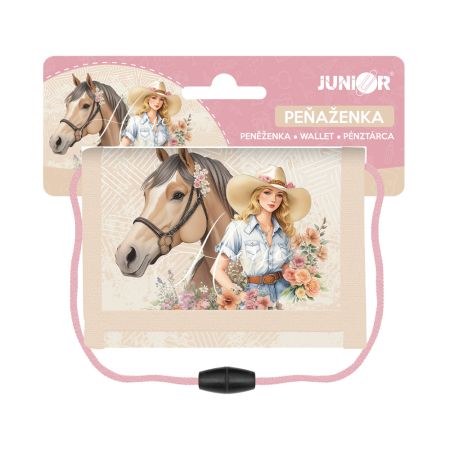Dětská textilní peněženka JUNIOR S7 - Horse Dětská textilní peněženka JUNIOR S7 - Horse