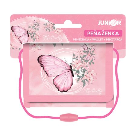 Dětská textilní peněženka JUNIOR S8 - Butterfly Dětská textilní peněženka JUNIOR S8 - Butterfly