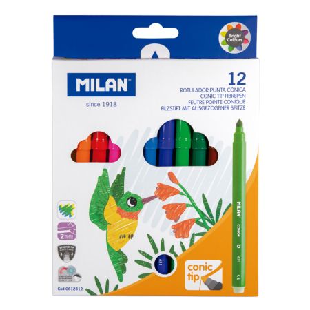 Fixy MILAN kulaté 0,5mm - sada 12ks Fixy MILAN kulaté 0,5mm - sada 12ks