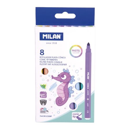 Fixy MILAN kulaté PASTEL - sada 8 ks Fixy MILAN kulaté PASTEL - sada 8 ks
