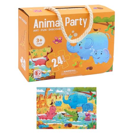 Dětské puzzle 50 x 34 cm (24 dílků) - Animal Party Dětské puzzle 50 x 34 cm (24 dílků) - Animal Party