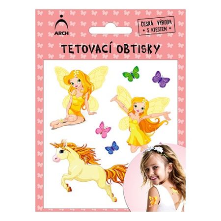 Dětské tetovací obtisky - víly 01