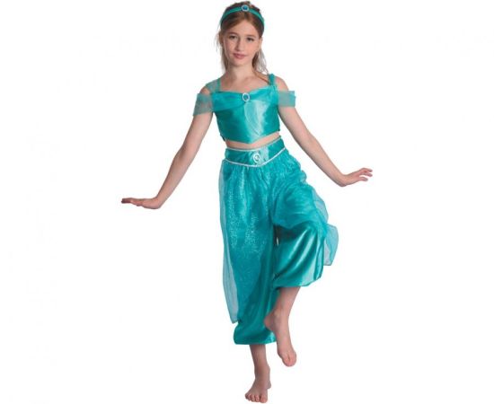 Dětský kostým Arabská princezna (košile, kalhoty, čelenka), velikost 130/140 cm