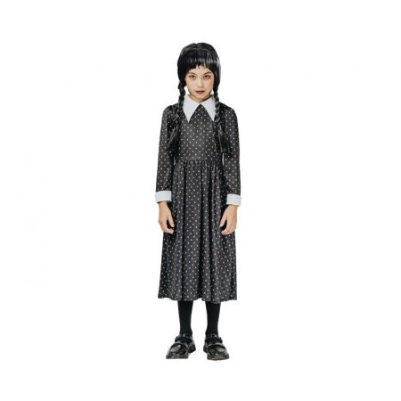 Dětský kostým Gotická Školačka (tečkované šaty), velikost 130/140 cm