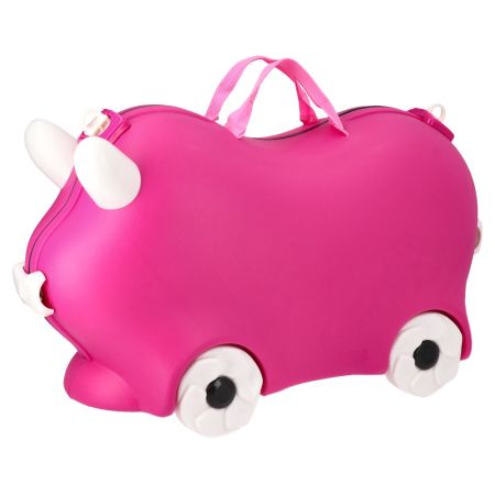 Dětský kufr Valleta, ABS - růžový