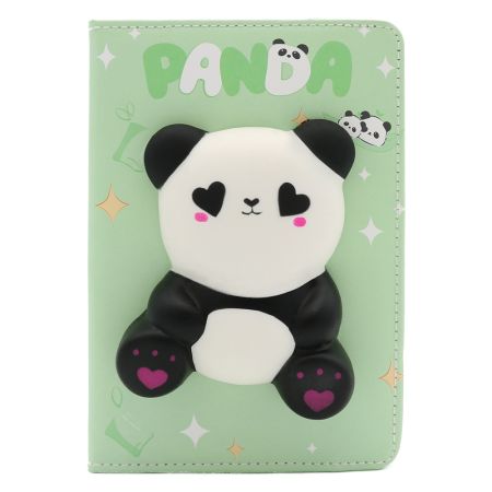 Dětský zápisník 127 x 175 mm, 80 listů, měkké PU desky - Panda