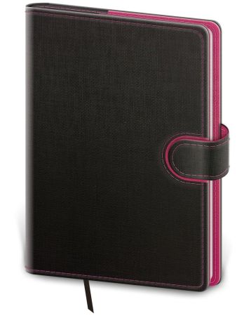 Diář 2026 denní A5 Flip - antracit/magenta