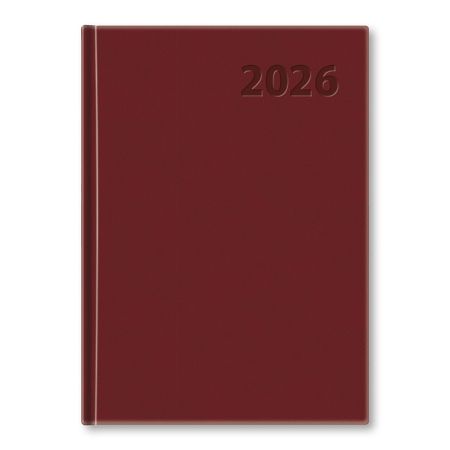 Diář 2026 denní A5 Manager - bordó