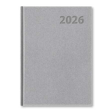 Diář 2026 denní A5 Manager - stříbrný