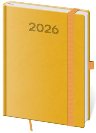 Diář 2026 denní B6 Print Pop - žlutý