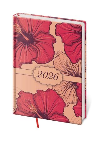 Diář 2026 týdeník A5 Vario Lyra - Ibišek