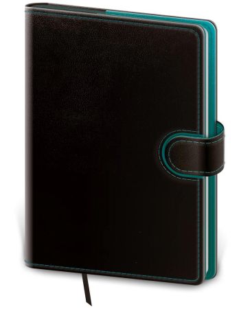 Diář 2026 týdenní A5 Flip - černá/benzínová