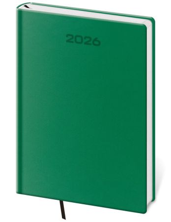 Diář 2026 týdenní A5 měkký - zelený