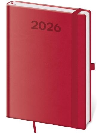 Diář 2026 týdenní A5 Print Pop - malinový