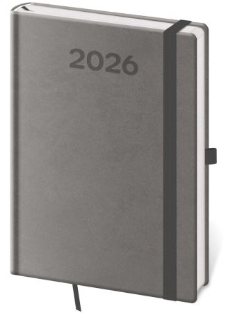 Diář 2026 týdenní A5 Print Pop - šedý Diář 2026 týdenní A5 Print Pop - šedý