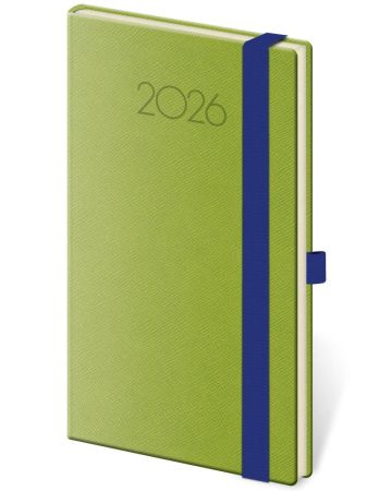 Diář 2026 týdenní kapesní Nový Praga - zelený