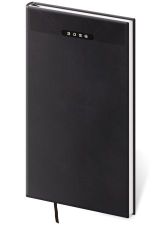 Diář 2026 týdenní kapesní Tisk Classic - černý