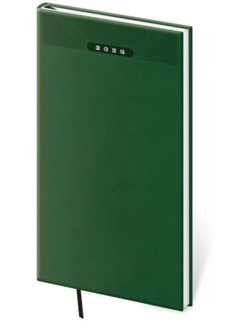 Diář 2026 týdenní kapesní Tisk Classic - zelený