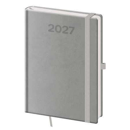 Diář 2027 denný A5 Print Pop - šedá Diář 2027 denný A5 Print Pop - šedá