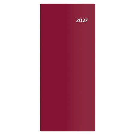Diář vreckový 2027 - Torino mesačný - bordová