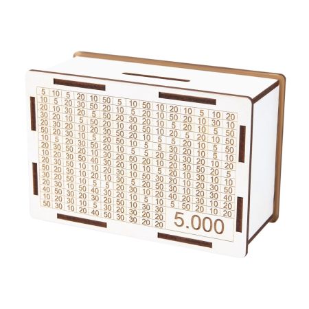 Dřevěná pokladnička 5000