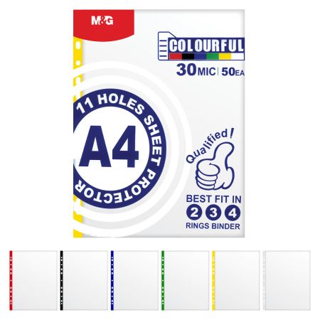 Euroobal A4 60 µm transparentný s farebnou značkou (50 ks)