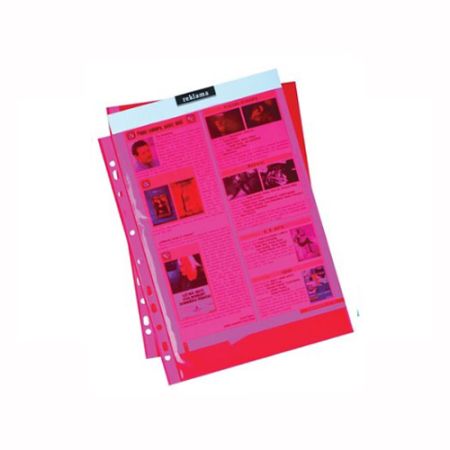 Euroobal A4 50 um barevný - červený, lesklý 100 ks