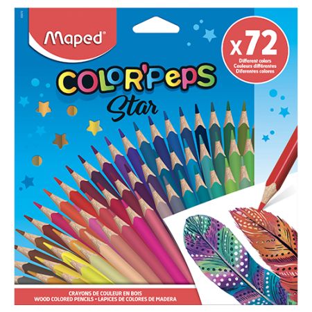 Farebné ceruzky trojboké MAPED Color'Peps 72 farieb