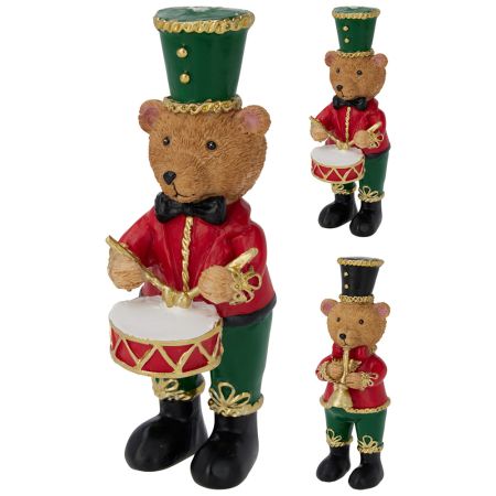 Figurka medvídka s hudebním nástrojem 175 mm (mix 2 designů /cena za 1 ks)
