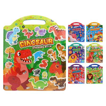 Gelové samolepky, panoramatické (mix 6 motivů)