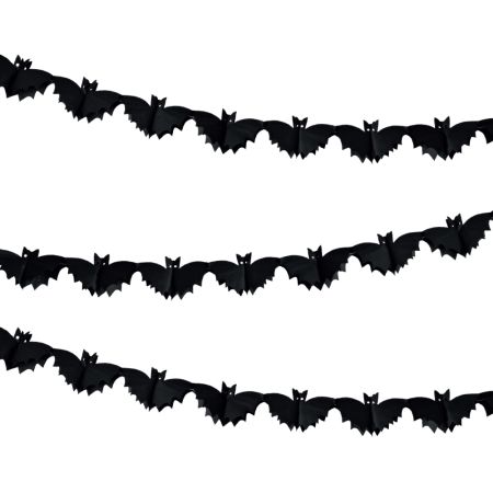 Netopýří girlanda, papír, 3 m, Halloween Netopýří girlanda, papír, 3 m, Halloween