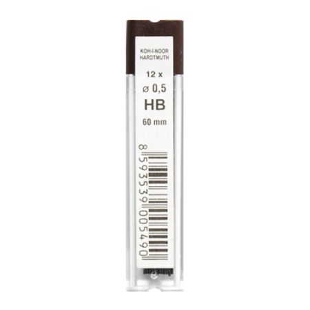 Grafitové tuhy KOH-I-NOOR HB / 0,5 mm, 12 ks