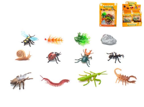 Hmyz 6,5cm 10ks na kartě 12ks v DBX