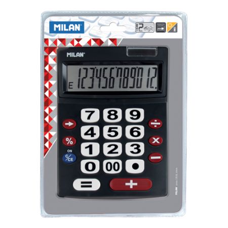 Kalkulačka MILAN stolní 12-místní 151712 černá