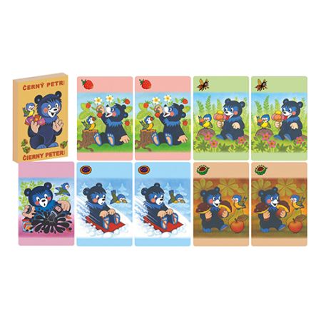 Karty Akim Černý Petr - medvídek Baribal