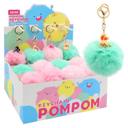 Klíčenka / Přívěsek JUNIOR PomPom Bunny (mix /cena 1ks) Klíčenka / Přívěsek JUNIOR PomPom Bunny (mix /cena 1ks)