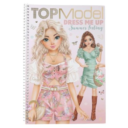 Kreativní sešit se samolepkami Top Model - Dress Me Up Big SUMMER FEELING