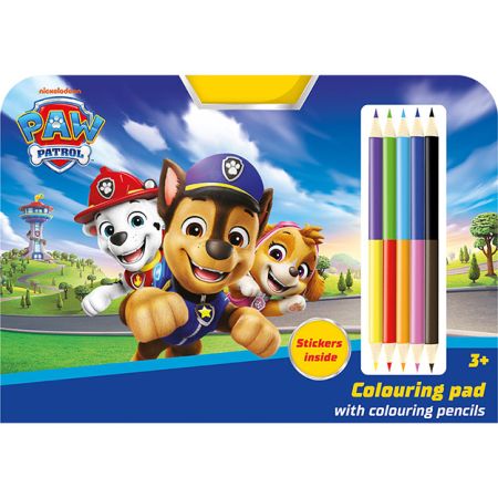 Kreslící set s pastelkami - Labková patrola Kreslící set s pastelkami - Labková patrola