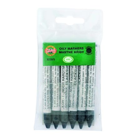 Křída průmyslová mastná, 6 ks
černá