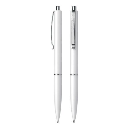 Kuličkové pero Schneider K15 bílé pro tisk - modrá náplň